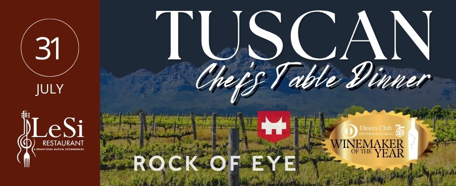 Tuscan Chef's Table dinner with Rock of Eye Wines