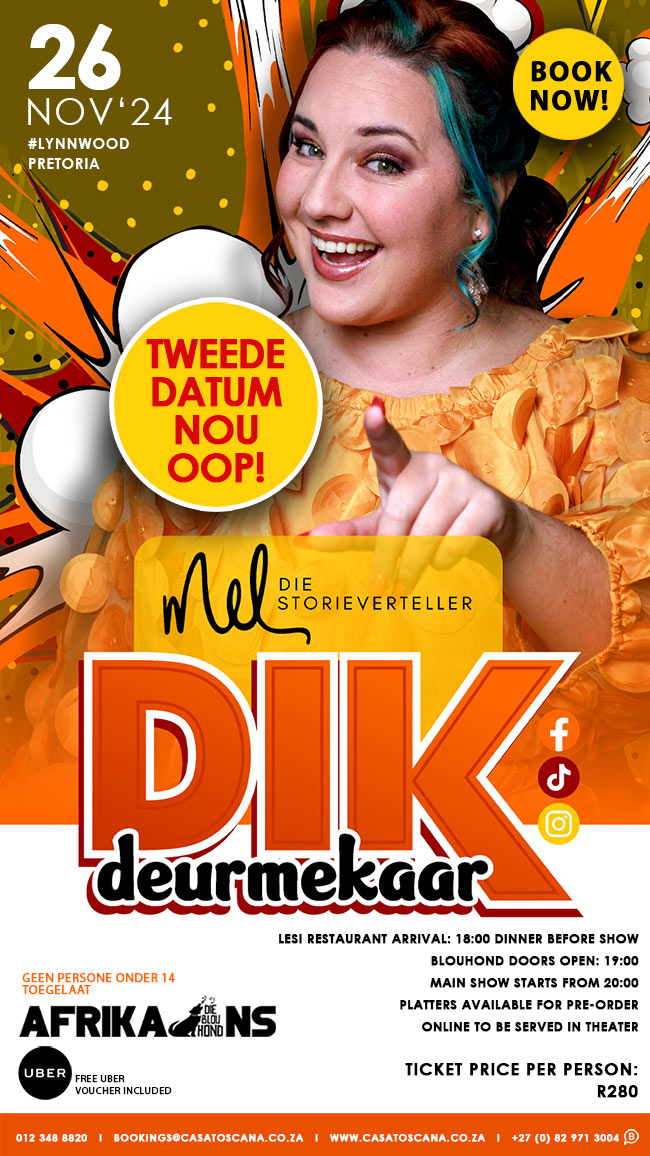 Mel die Storieverteller - Dik Deurmekaar (26 Nov)