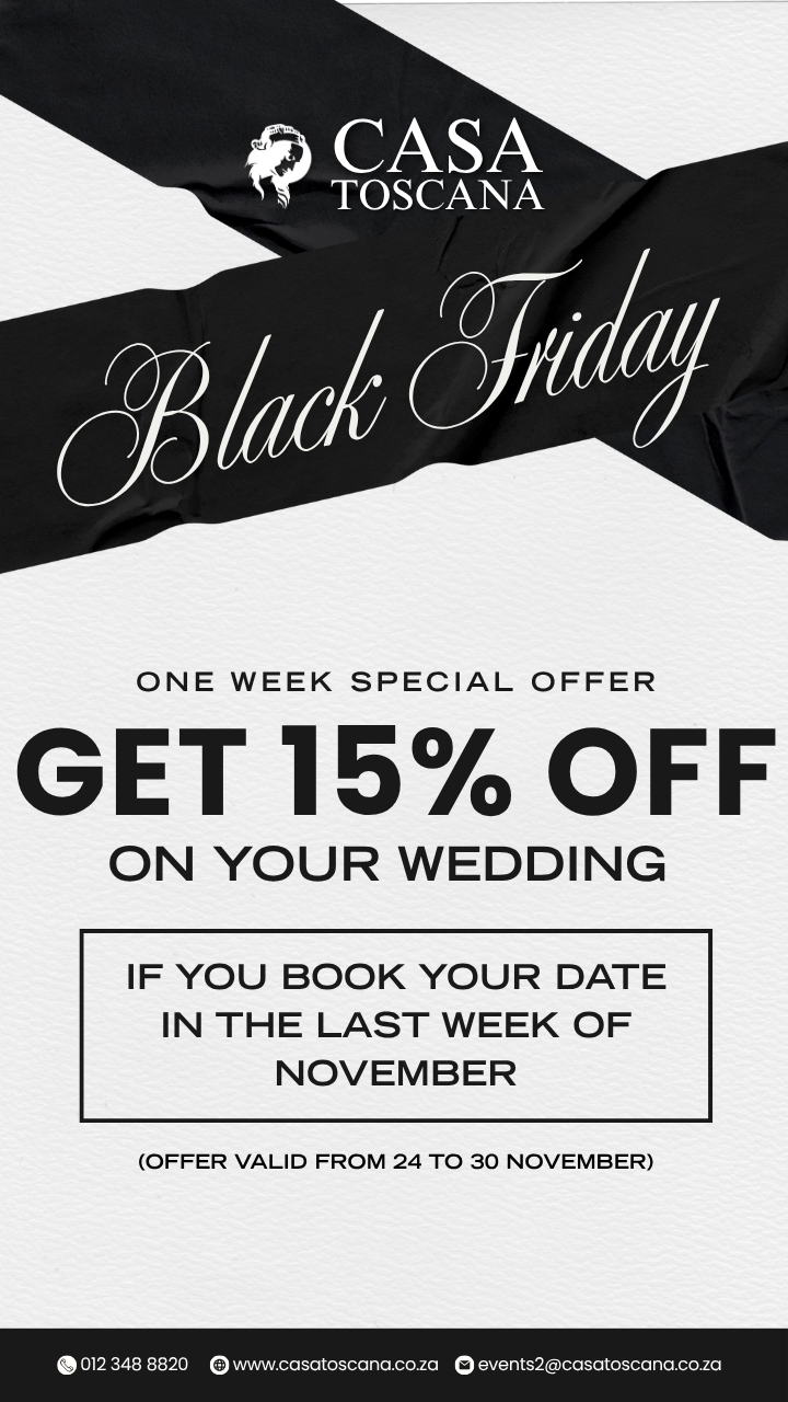 Black Friday Special 2025 - Wedding discount