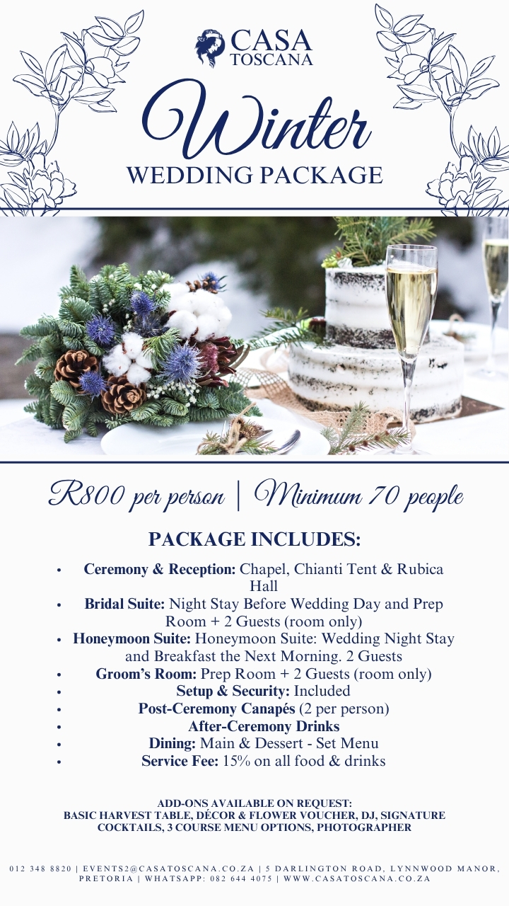 Winter Wedding Packages 2026